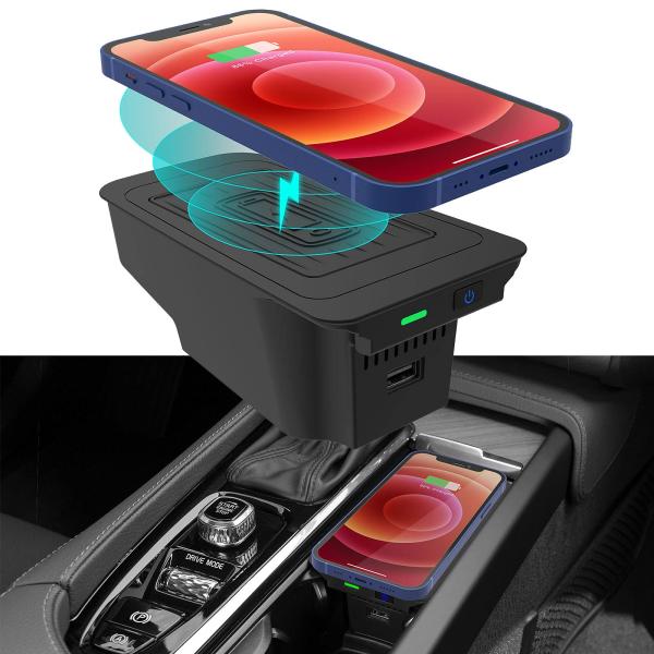 【並行輸入品】CarQiワイヤレスワイヤレス充電器 Volvo XC90 S90 V90 XC60 ...