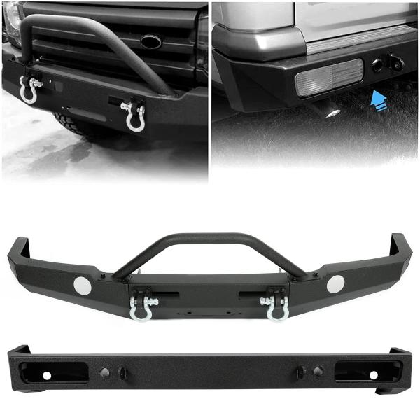 【並行輸入品】オフロード フロント&amp;リアバンパーセット 1999 2004 ランドローバー ディスカ...