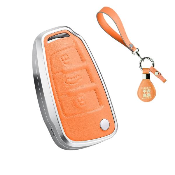 【並行輸入品】SANRILY Silver Metal Frame &amp; Genuine Leathe...