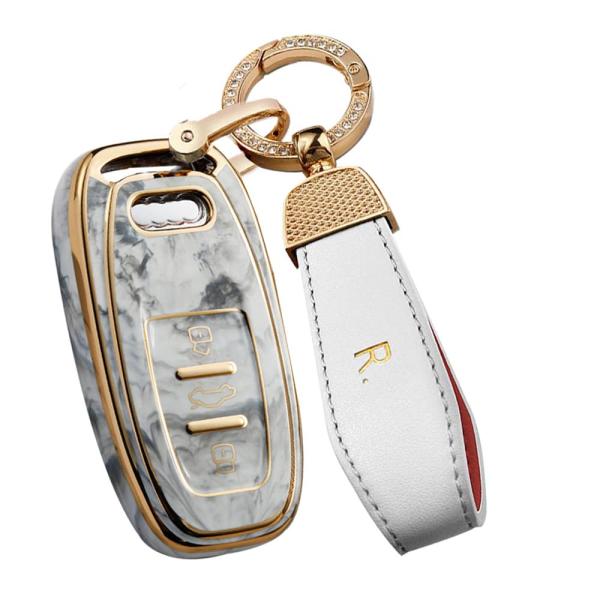 【並行輸入品】SANRILY ゴールデンエッジジェイドパターン スマートキーフォブカバーケース Au...