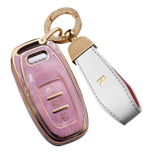 【並行輸入品】SANRILY ゴールデンエッジジェイドパターン スマートキーフォブカバーケース Au...