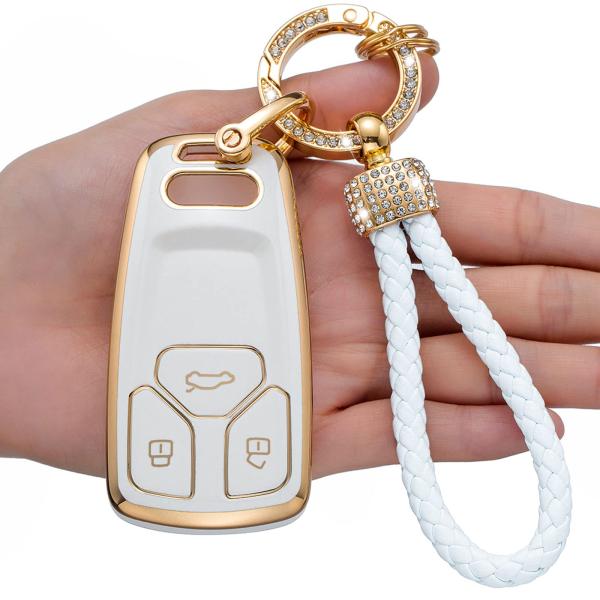 【並行輸入品】LCXJMWKL アウディキーフォブカバー Audi A4 Q7 Q5 TT A3 A...