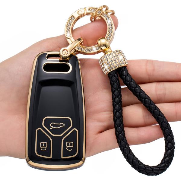 【並行輸入品】LCXJMWKL for Audi Key Fob Cover,Compatible ...