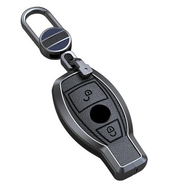 【並行輸入品】ontto 2ボタンキーフォブケース レザースマートリモートキーカバー メルセデスベン...