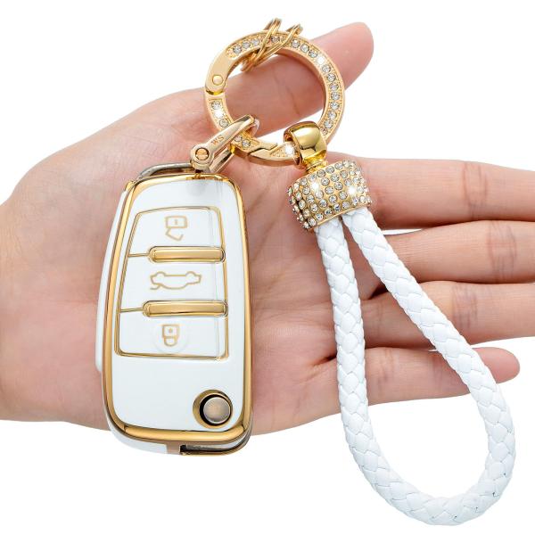 【並行輸入品】LCXJMWKL アウディキーフォブカバー Audi A4 Q7 Q5 TT A3 A...