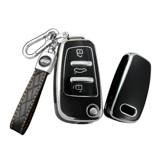 【並行輸入品】HIBEYO キーフォブカバー Audi A1 A3 A6 Q2 Q3 Q7 TT T...