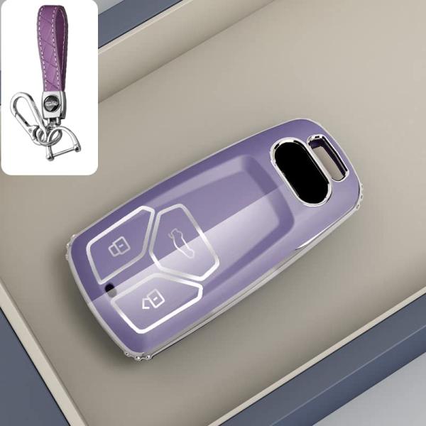 【並行輸入品】SANRILY シルバーエッジ スマートキーフォブカバー Audi A4 Q7 Q5 ...