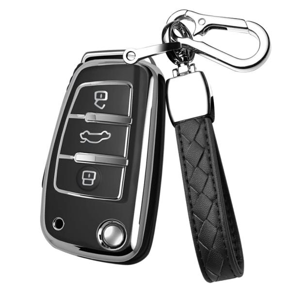 【並行輸入品】HIBEYO Key Fob Cover Compatible with Audi A...