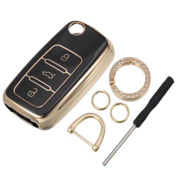 【並行輸入品】X AUTOHAUX 1 Set 3 Button TPU Smart Keyless...