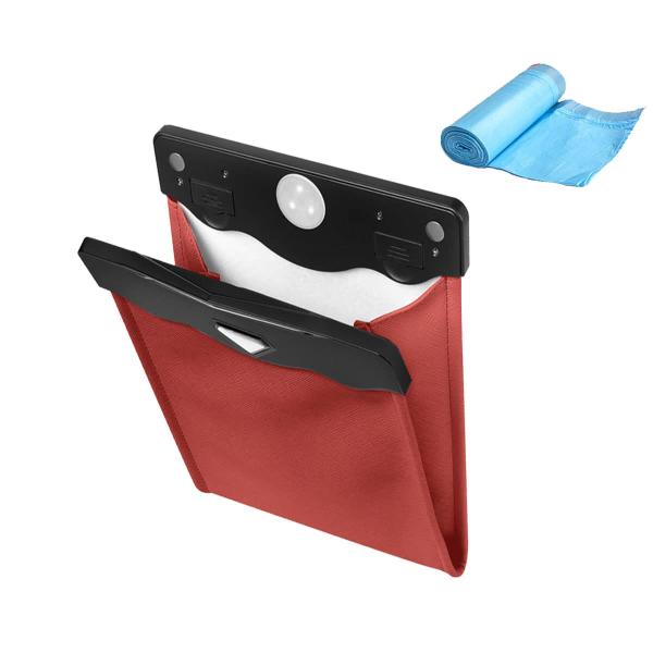 【並行輸入品】BELOMI (ベロミ) 車用ゴミ袋 防水 PUレザー マグネット開閉デザイン LED...