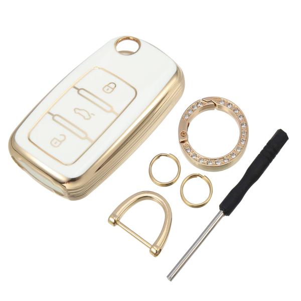 【並行輸入品】X AUTOHAUX 1 Set 3 Button TPU Smart Keyless...