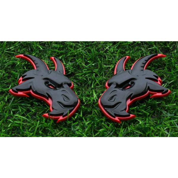 【並行輸入品】カスタムヘッドエンブレム 3Dバッジ 交換用 TRX Ram 1500 フェンダーバッ...