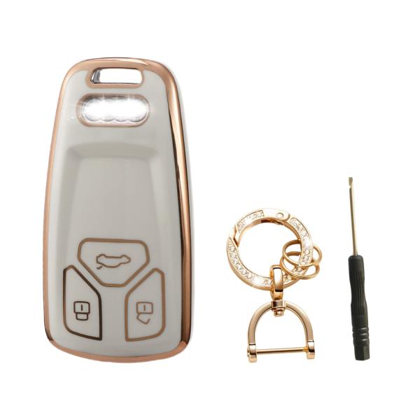 【並行輸入品】Anzaxni Key Fob Cover Compatible with Audi,...