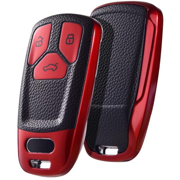 【並行輸入品】ELOHEI for Audi Key Fob Cover, Premium Soft...