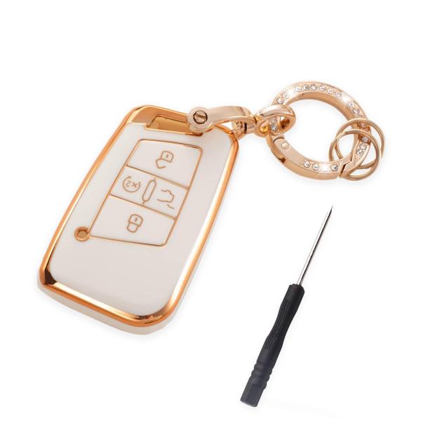 【並行輸入品】Anzaxni キーフォブカバー VW Volkswagen対応 ソフトTPUキーケー...