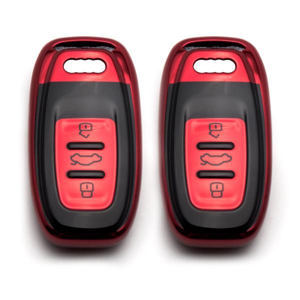 【並行輸入品】Xotic Tech 2Pcs Red TPU w/ Printed 3 Button...