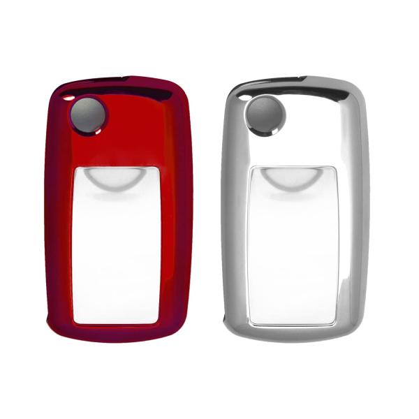 【並行輸入品】Xotic Tech レッド + シルバー ソフトTPUキーフォブシェルスキンカバー ...