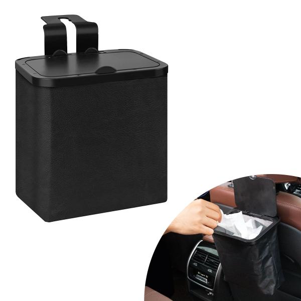 【並行輸入品】GaRhomxy 車用ゴミ箱 折りたたみ式 ポータブル 車の後部座席用ゴミ箱 蓋と車の...