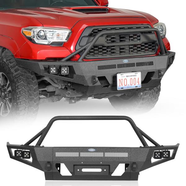 【並行輸入品】 Hooke Road 16 23 Tacoma Front Winch Bumper...