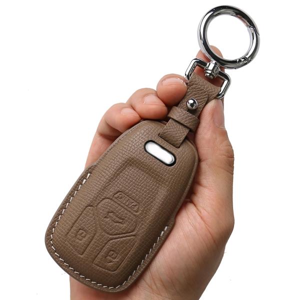 【並行輸入品】CISUI Audi キーフォブカバー 本革キーチェーン キーシェル Audi A4 ...