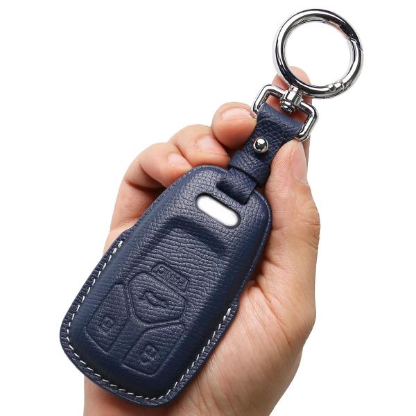 【並行輸入品】CISUI アウディキーフォブカバー 本革キーチェーン キーシェル Audi A4 Q...