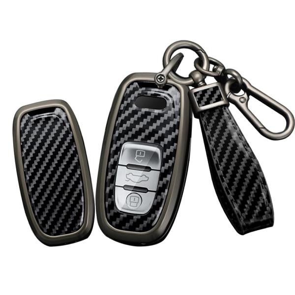 【並行輸入品】SANRILY Carbon Fiber Pattern Black Smart Ke...