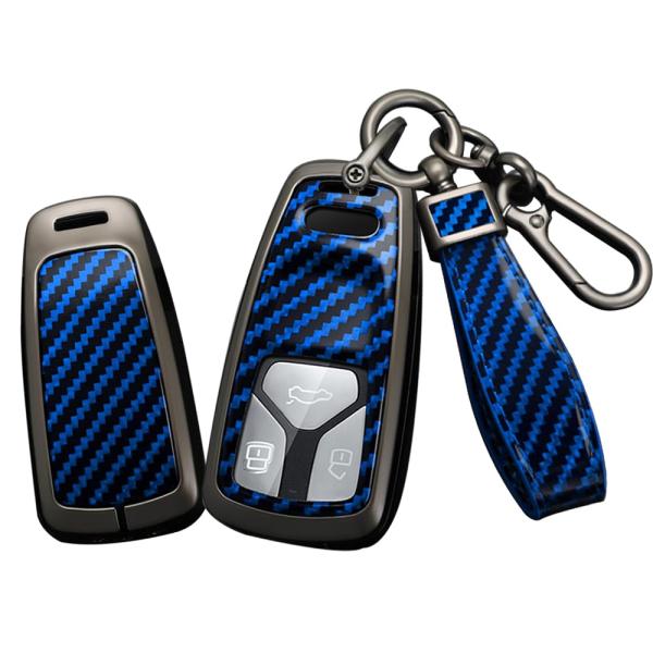 【並行輸入品】SANRILY Carbon Fiber Pattern Blue Smart Key...