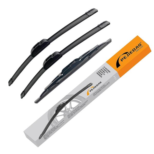 【並行輸入品】Set of Wiper Blades, Front Wiper + Rear Wip...
