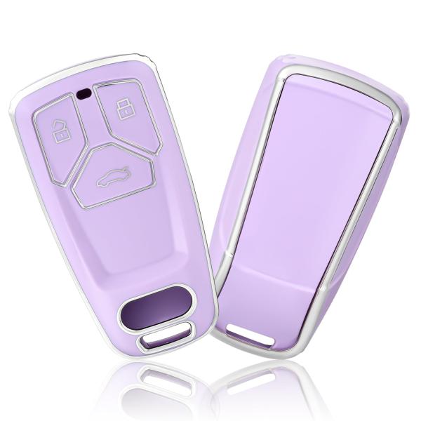 【並行輸入品】OFFCURVE アウディキーフォブカバー プレミアムソフトTPU 360度フルプロテ...