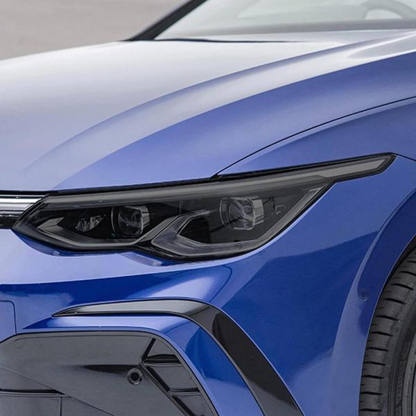 【並行輸入品】CKLS 2 Pcs車のヘッドライト保護フィルムスモーク透明TPUステッカー、フォルク...