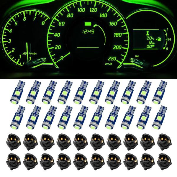 【並行輸入品】WINUERK 20pcs T5 LED Lights for Car Dashboa...