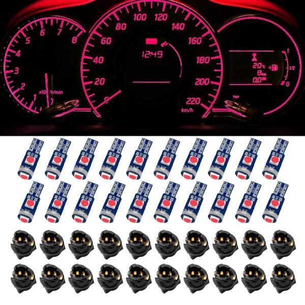 【並行輸入品】WINUERK 20pcs T5 LED Lights for Car Dashboa...