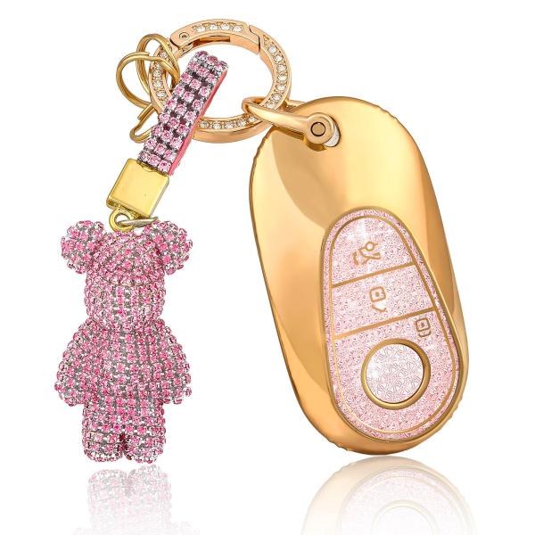 【並行輸入品】OFF WE GO for Mercedes Benz キーフォブカバー キラキラした...