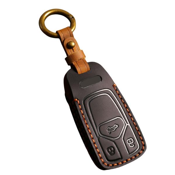 【並行輸入品】Hontumax 本革キーフォブカバーケース Audi A3 A4 A5 A6 Q5 ...