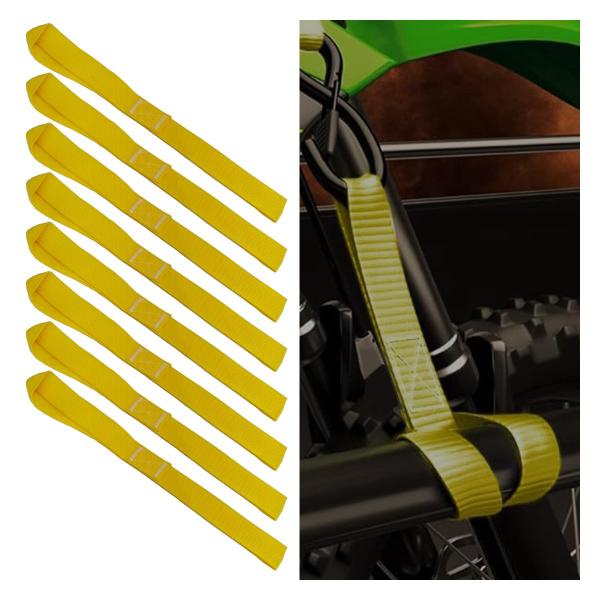 【並行輸入品】8PCS Soft Loop Tie Down Straps, 1800Lbs Loa...