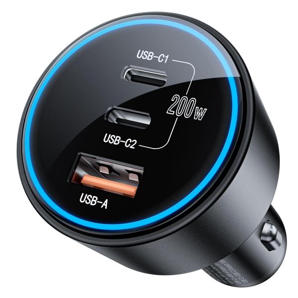 【並行輸入品】USB C Car Charger Fast Charging 200W, Dual ...