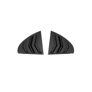 【並行輸入品】Black Side Window Shutter Louver Blind Sunshade Panel Cover Trim