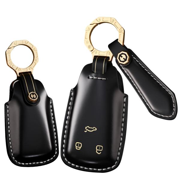 【並行輸入品】HIBEYO Fit for Audi Key Fob Cover Compatibl...