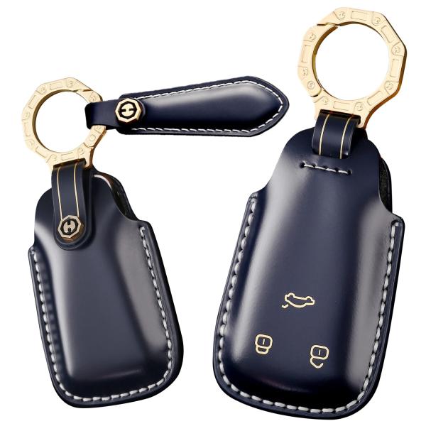 【並行輸入品】SANRILY Genuine Leather Handmade Key Fob Co...