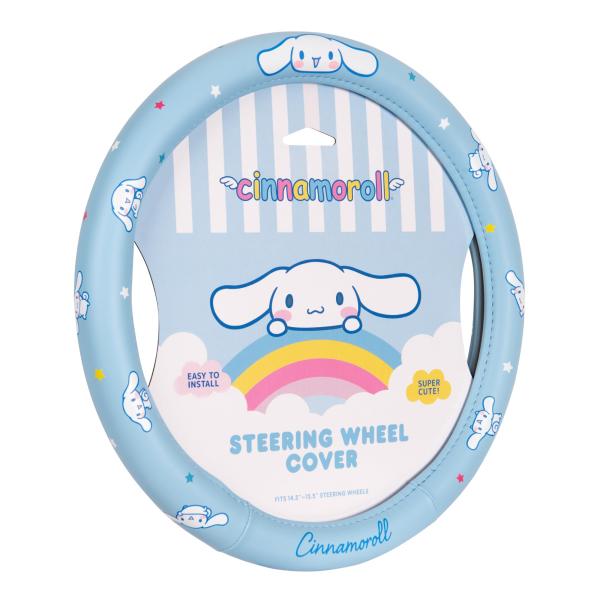 【並行輸入品】Cinnamoroll ステアリングホイールカバー、サンリオ公式カーハンドルカバー、ユ...
