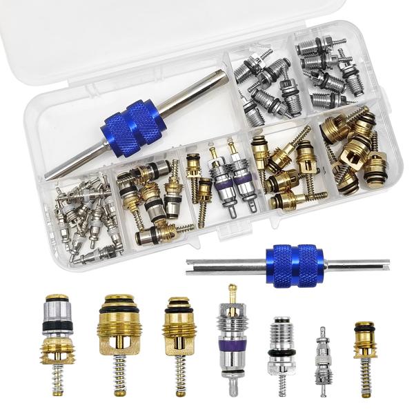 【並行輸入品】NOTISH A/C R12 R134a カーエアコンバルブコアシールキット、冷凍タイ...