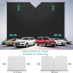 【並行輸入品】自動格納式フロントガラスサンシェ...の詳細画像4