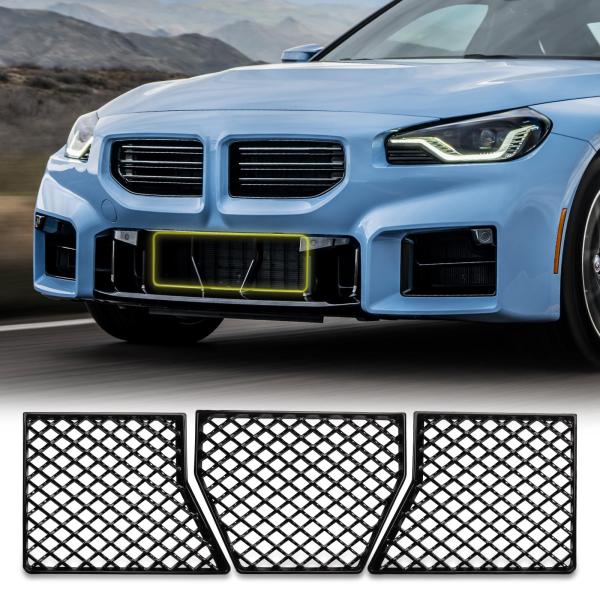 【並行輸入品】Lazenta フロント下部バンパーグリル メッシュグリル BMW G87 M2 20...