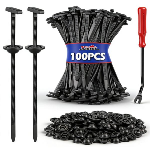 【並行輸入品】Xislet 長さ150mm ナイロンユニバーサルケーブルタイバックル 100個 50...