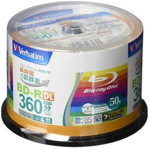Verbatim バーベイタム 1回録画用 ブルーレイディスク BD-R DL 50GB 50枚 ホワイトプリンタブル 片面2層 1-4倍速 VBRの商品画像