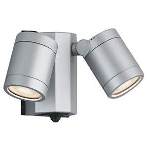 コイズミ照明 アウトドアスポットライト人感センサ付 (白熱球60W×2灯相当) シルバーメタリック AU43322Lの商品画像