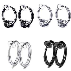 Nuomama フェイクピアス メンズ レディース イヤーカフ イヤリング ステンレス フープノンホール イヤリング アクセサリー イヤリング 外径 2l M0mdmfrd カラフルキャンディ 通販 Yahoo ショッピング