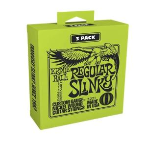 【正規品】 ERNIE BALL 3221 エレキギター弦 (10-46) REGULAR SLINKY 3Set Packの商品画像