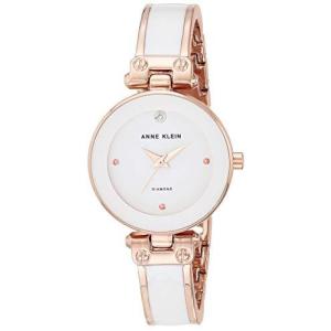 Anne Klein Womens ak-1980wtrg One Size White/Rose Goldの商品画像