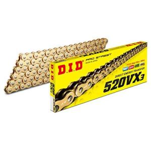 D.I.D (大同工業) バイク用チェーン 軽圧入クリップジョイント付属 520VX3-110FB G&G (ゴールド) X-リング 二輪 オートバイ用 3の商品画像